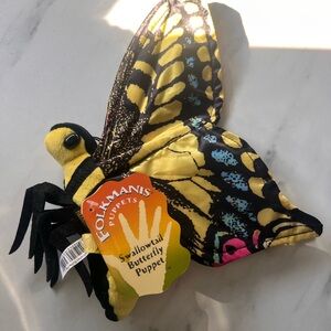Folkmanis Swallowtail Butterfly Finger Puppet NEW WITH TAGS